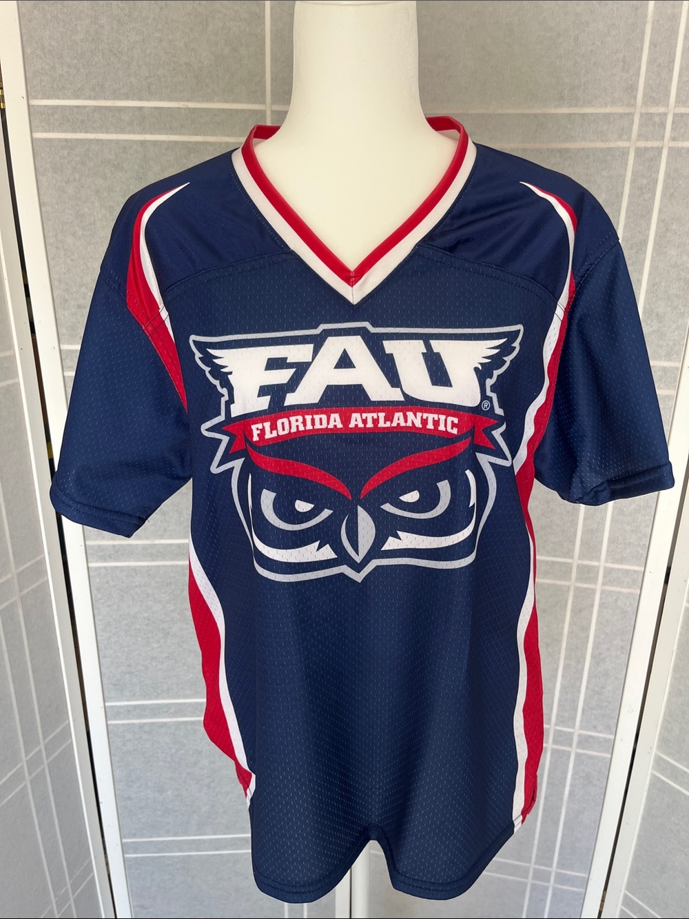 FAU Florida Atlantic Navy & Red Women's Jersey